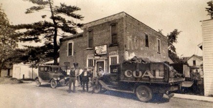 The building when it was used as a coal company